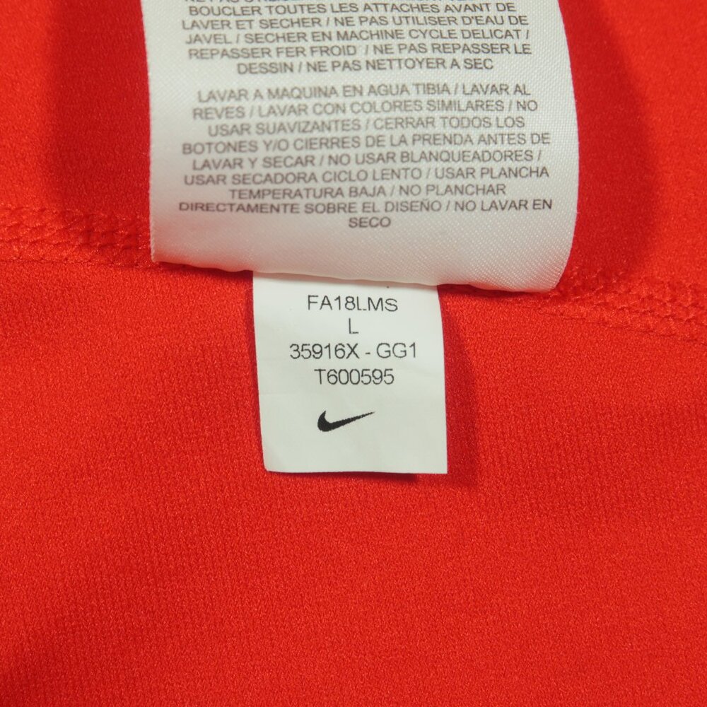 Nike Georgia Bulldogs Pullover Mens L Red Logo Half Zip Performance Sideline - Picture 7 of 7